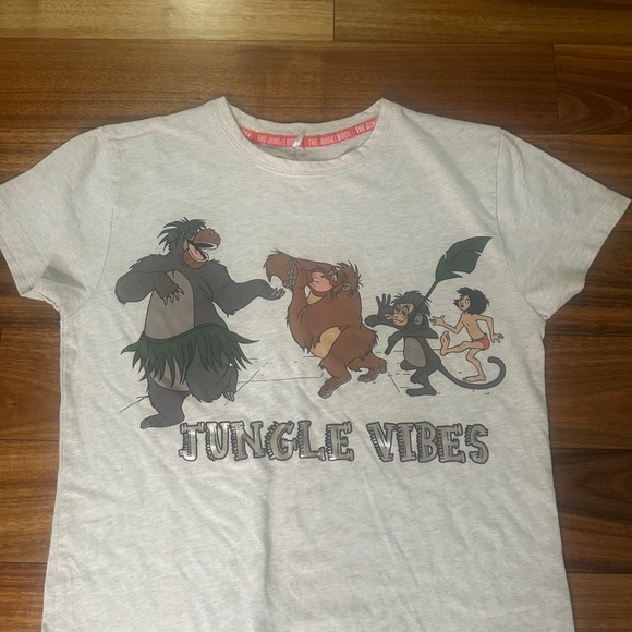 Disney‎ Jungle Book Nightgown Sleep Shirt Dress Jungle Vibes Gray 2XS - Picture 2 of 7